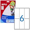 Etiquetas A5 Brancas 49,0 x 100,0mm 15 Folhas