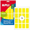 Etiquetas 10 Amarelas 25 x 40mm 8 Folhas