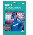 Papel transfer Glossy Apli 10248/ DIN A4/ 3 Hojas