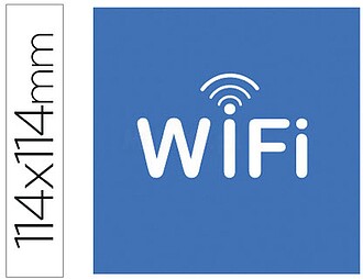 Aplique Adesivo em PVC para Sinalização de Zona Wi-Fi 114x...