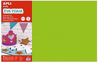 APL12762 : Placa de Cor Musgami 40x60cm 2mm Verde Claro 5Fol...