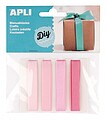 Pacote de 4 fitas de tecido - Ideais para artesanato - Scrapbooking - Embrulhar presentes - Decorações para eventos e acessórios - Cor Rosa 14785