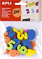 Imanes de Goma Eva com Números (20 unidades) - Flexíveis e Coloridos - Ideais para Artesanato e Educação 16831