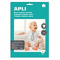 Pacote de 3 folhas de papel transfer para impressoras a jacto de tinta - Ideal para prendas brancas e algodão 100% - Fácil aplicação e lavagem em água fria 17168