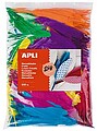 Pacote de 500 Penas Índio - Formato MAXI - Ideal para Escolas e Oficinas Infantis - Estimula a Imaginação e Criatividade - Perfeitas para Artesanato e Disfarces - Cor Amarelo
