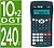 Calculadora Científica Milan M240 10+2 Dígitos - Ecrã 2 Linhas - 240 Funções Integradas, Incluindo 124 Científicas - Carcaça Protetora - Cores Preto/Branco/Vermelho 159110KBL - imagem 1
