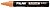 Rotulador Milan Fluoglass Superfícies Lisas - Ponta Biselada - Traço de 2 - 4mm - Tinta à Água - Borrado Fácil - Cor Laranja 591293212 - imagem 1