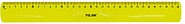 Regra Milan Flexível e Resistente - Comprimento 30cm - Cor Amarelo Translúcido 353801Y