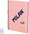 Caderno Espiral Milan Série 1918 Formato A5 Quadriculado 5x5mm - 80 Folhas de 95 gr/m² - Microperfurado, 2 Furos - Cor Rosa 57153E80SNCP - imagem 1