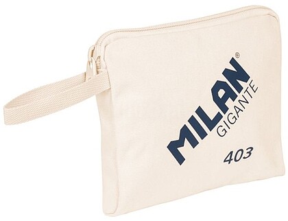 Milan Série 1918 Gigante 403 Bolsa de Mão - Tamanho 26,5x22x3cm - Fecho de correr - 100% Algodão - Cor Bege 62105G403BG