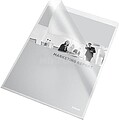 Esselte 30Q Caixa de 100 Pastas Uñero - Formato Folio - PVC Flexível - Espessura 140 Micras - Cor Transparente 46024