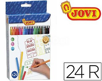Estojos de Canetas Feltro Jovi com 24 marcadores - Ampla var...