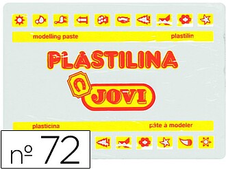 72-01 : PLASTICINA JOVI 72 PASTILHA 350 GRS BRANCO