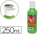 Tinta Tempera Jovi Tempera Líquida 250ml - Base Água - Pronta a Usar - Elevado Poder de Cobertura - Secagem Rápida - Excelente Fluidez - Aderência em Múltiplas Superfícies - Verde