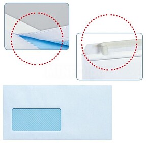 Sam Pack de 500 Envelopes Americanos em Papel Offset 90grs c...