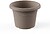 Vaso Redondo Medida de 22cm Cor Taupe 7322 Tau Plastiken G-90630 - imagem 1