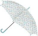 Safta Moos Fiori Guarda-chuva Manual de 86cm - 8 Painéis - Punho e Ponta de PVC - Poliéster - Varetas de Aço de 8mm - Cor Branco 312618119
