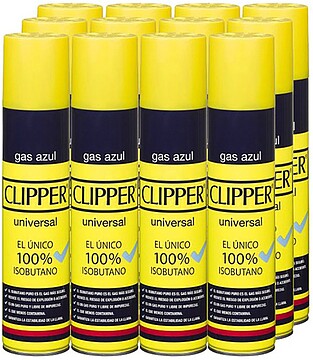 G-90999 : 90999 CARTUCHO DE CARGA ISOBUTANO 300ML PARA ISQUEIROS CLIPPER