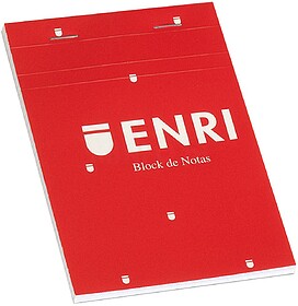 Bloco de Notas Enri, Formato A6, Liso, 80 Folhas Microperfur...