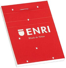Enri Bloco de Notas Grampeado Formato A7 Liso - 80 Folhas Mi...
