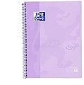 Caderno Oxford School Touch Europeanbook 1 A4+ 80 Folhas Microperfuradas Quadriculado 5x5mm - Capa Extradura - Cor Malva Pastel 400117273