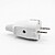 Clavija 2P+T Schuko 16A 250V~, Salida Recta, Blanca G-40099 - imagem 1