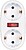 Adaptador 2 Tomadas Schuko Frontal com Interruptor, 16 a 250 V~, Branco G-40088 - imagem 1