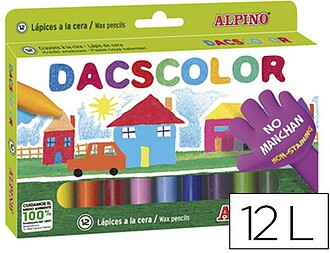 LAPIS CERA DACSCOLOR CX.12 - Preço p/CX - Venda multiplos 6...