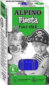 Alpino Fiesta Face Stick Pack com 6 Barrinhas de Pintura Fac...