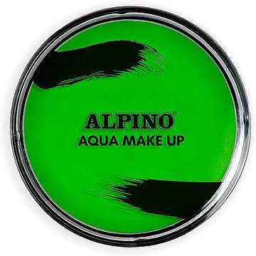 Alpino Aqua Make-up Pó Facial Aquoso - Lava-se com Água e Sabão - Verde DL000676