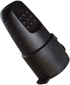 G-41021 : 41021 BASE BIPOLAR SCHUKO PRETA COM TAMPA E OBSTRU...