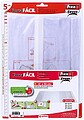 Pack com 5 Forros para Livros Ajustáveis de PVC Transparente 310x530mm Grafoplas G-04069