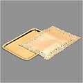 Bolsa com 1 Bandeja Retangular com Renda de Ouro 25x34cm G-77184