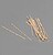 Blister 100 Espetos de Madeira Higiénicos de 150x2mm G-77221 - imagem 1