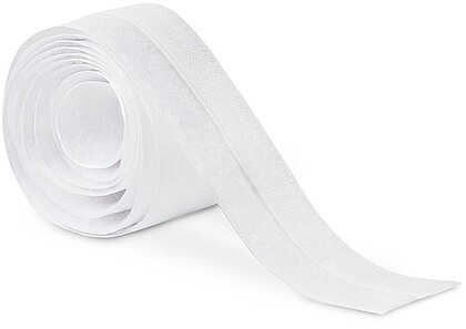 G-66820 : 66820 ROLO ADESIVO DE FECHAMENTO DE GANCHO E LAÇO 20mm X 1,5m. BRANCO, 2144-2, INOFIX