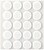 Pack 20 Filtros Brancos Sintéticos Adesivos Diâmetro 17MM Plasfix Inofix 66700 - imagem 1