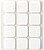 Pack 12 Filtros Brancos Sintéticos Adesivos 22X22MM Plasfix Inofix 66708 - imagem 1
