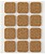 Pack 12 Filtros Marrom Sintéticos Adesivos 22X22MM Plasfix Inofix 66709 - imagem 1