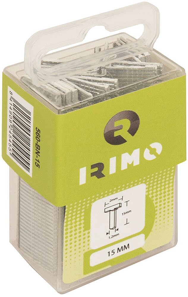Grapas Tipo Clavo 15mm, 1000 Unidades 560-BN-15 IRIMO G-20460