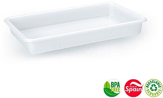 Tabuleiro Hotelaria 2,5L Branco Tabuleiro Hotelaria 2,5L Bra...