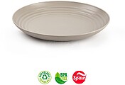 Pratos 22cm Plástico Reutilizável Classic Redondo Bege 1un Pratos 22cm Plástico Reutilizável Classic Redondo Bege 1un