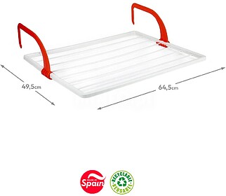 Estendal c/ Suporte 49,5x64,5x16,5cm Branco Estendal c/ Supo...