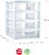 Bloco 4 Gavetas Plástico Easy 36,5x26x37cm Branco 6881475401 - imagem 1