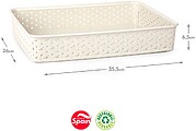 Caixa Multiusos Nature Eco Nº1 26x35,5x6,5cm Bege 6623081