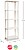 Estante 5 Prateleiras Stack 30x60x180cm Bege Estante 5 Prateleiras Stack 30x60x180cm Bege - imagem 1