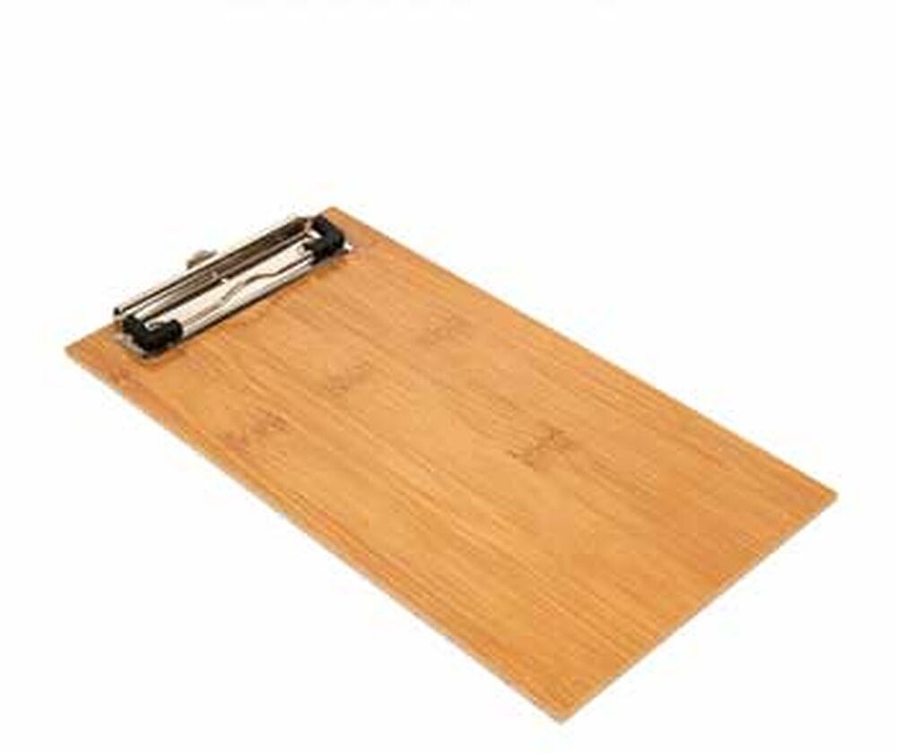 Porta Menus c/Clip Bambu 13x24,5x0,4cm 1un 69522610