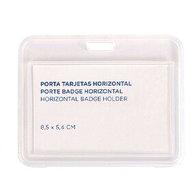 Porta Nomes Horizontal 8,5x5,4cm Transparente 1un Porta Nome...