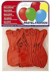 26005 (20005) : Baloes pastel vermelho bolsa de 20 unidades ...