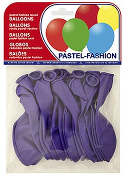 26013 (20013) : Baloes pastel lilas bolsa de 20 unidades Baloes pastel lilas bolsa de 20 unidades
