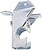 SUPORTE de teto CHY-CORT Ø12 43mm prata - imagem 1